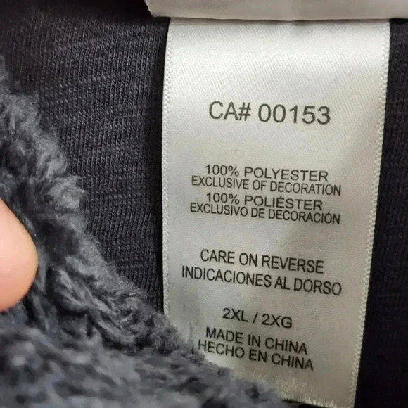 NHL Chicago Blackhawk Mock neck Pullover‎ Fleece Sweatshirt Men's 2XL Gray - Picture 7 of 8